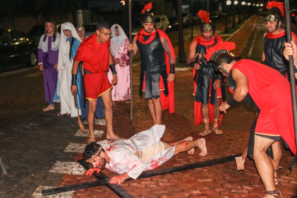 Encenação Paixão de Cristo Paróquia São Caetano - Moeda. Foto: Luiz Oliveira